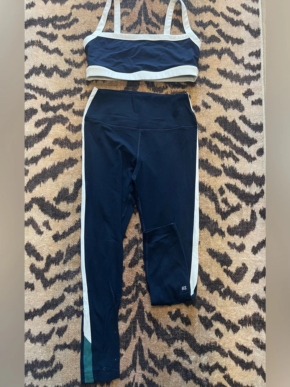 Splits59 Matching Navy & White Workout Set